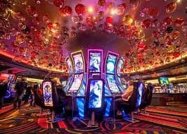 Live dealer BandarQ in session Live dealer BandarQ table with player positions visible